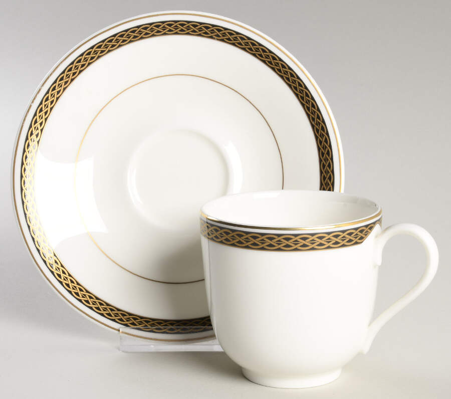 Pembrooke Footed Cup & Saucer Set by Mikasa-1