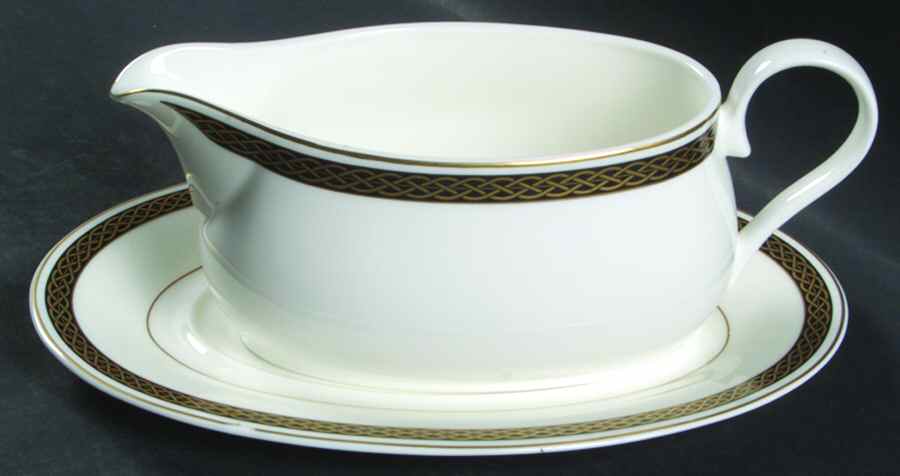 Pembrooke Gravy Boat & Underplate by Mikasa-1