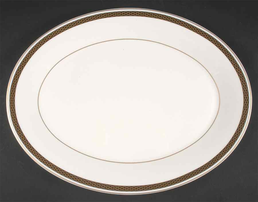 Pembrooke 14" Oval Serving Platter by Mikasa-1