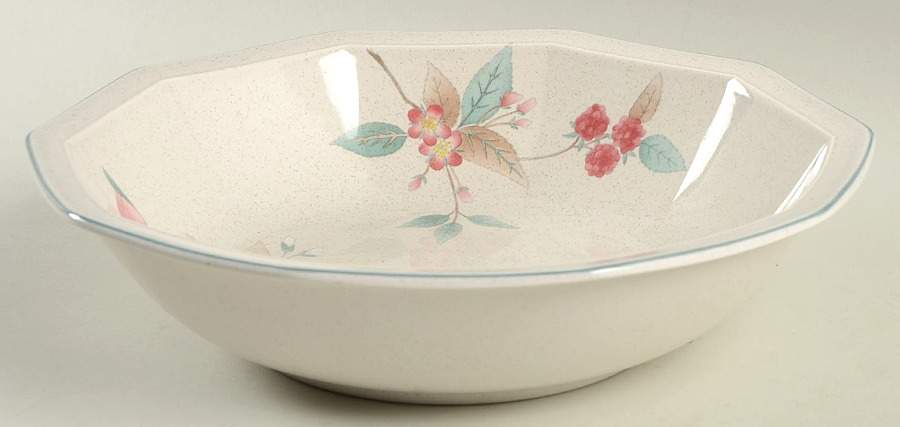Peaches & Plums 9" Round Vegetable Bowl by Mikasa-1