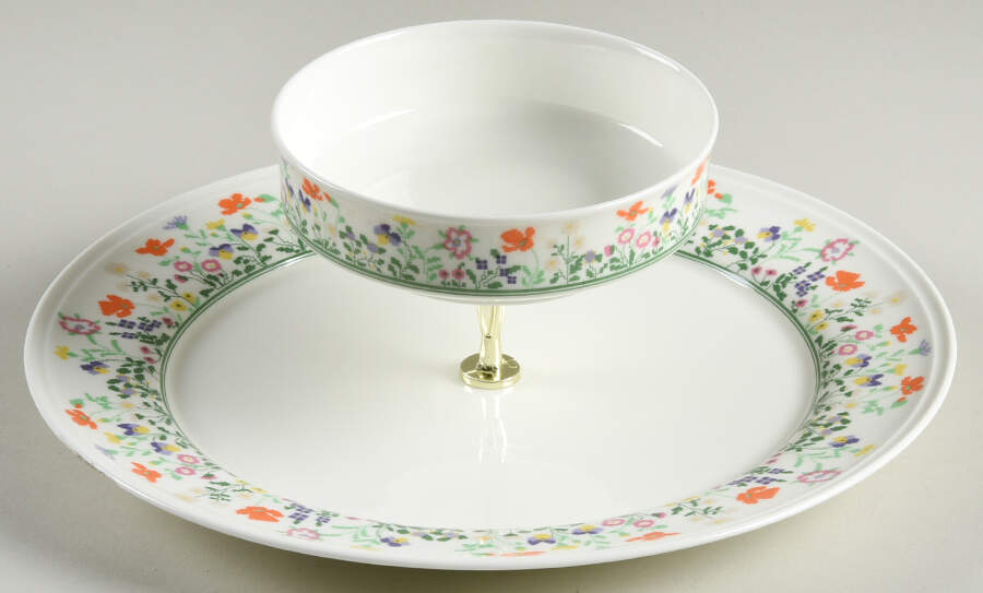 Petit Point 3 1/4"-3 7/8" Chip & Dip/Veg Set 2 Pce (DP/FR) HC by Mikasa-1