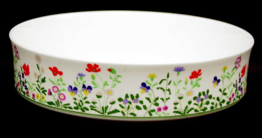 Petit Point 9" Round Vegetable Bowl by Mikasa-1