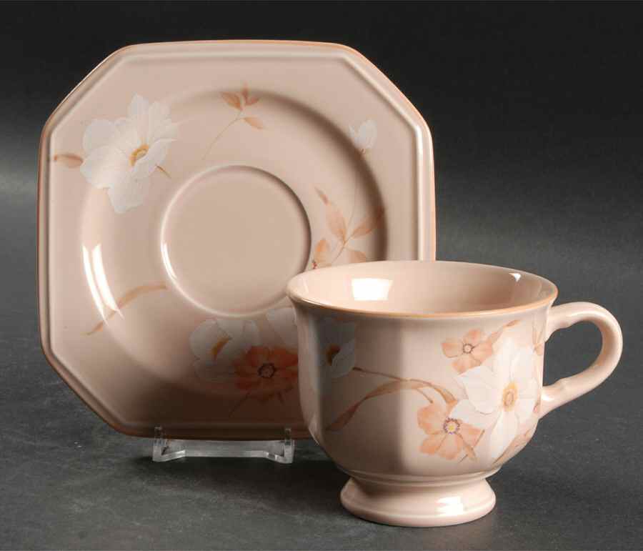 Petal Puff Footed Cup & Saucer Set by Mikasa-1