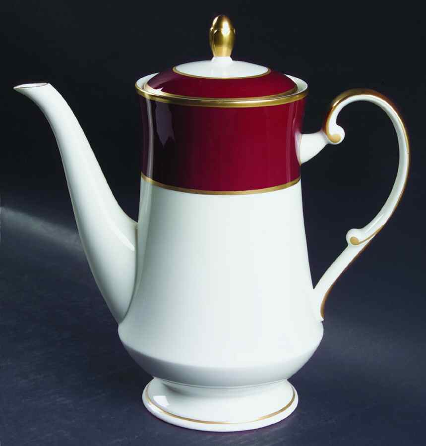 Persian Red Coffee Pot & Lid by Mikasa-1