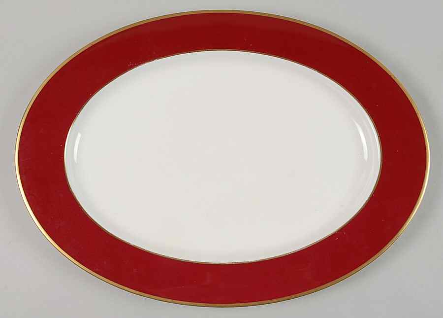 Persian Red 17" Oval Serving Platter by Mikasa-1