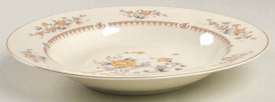 Peony Rose Rim Soup Bowl by Mikasa-1