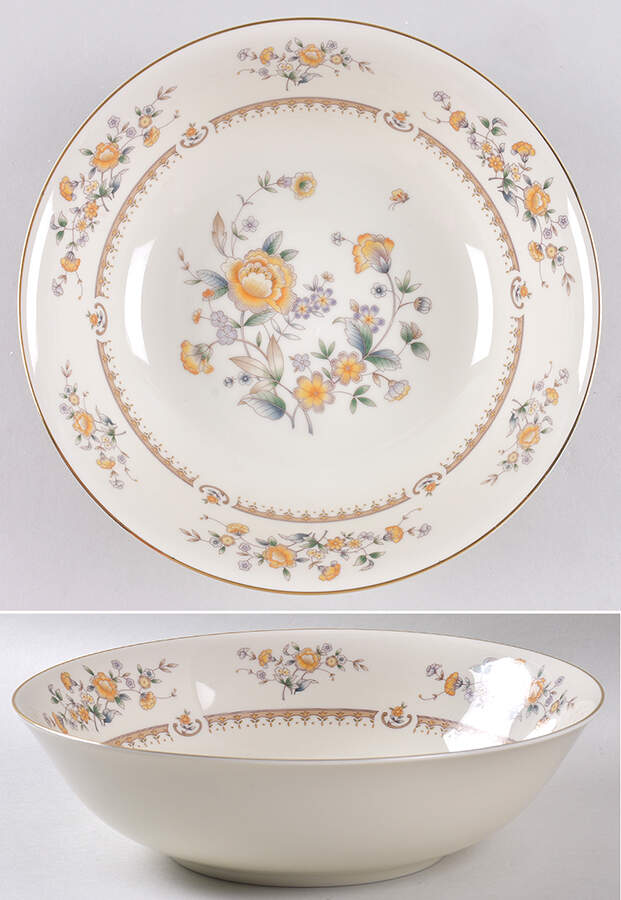 Peony Rose 9" Round Vegetable Bowl by Mikasa-1