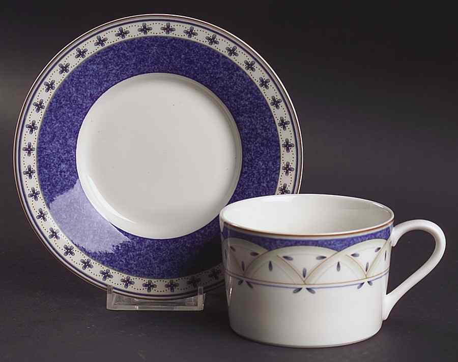 Peach Royale Flat Cup & Saucer Set by Mikasa-1