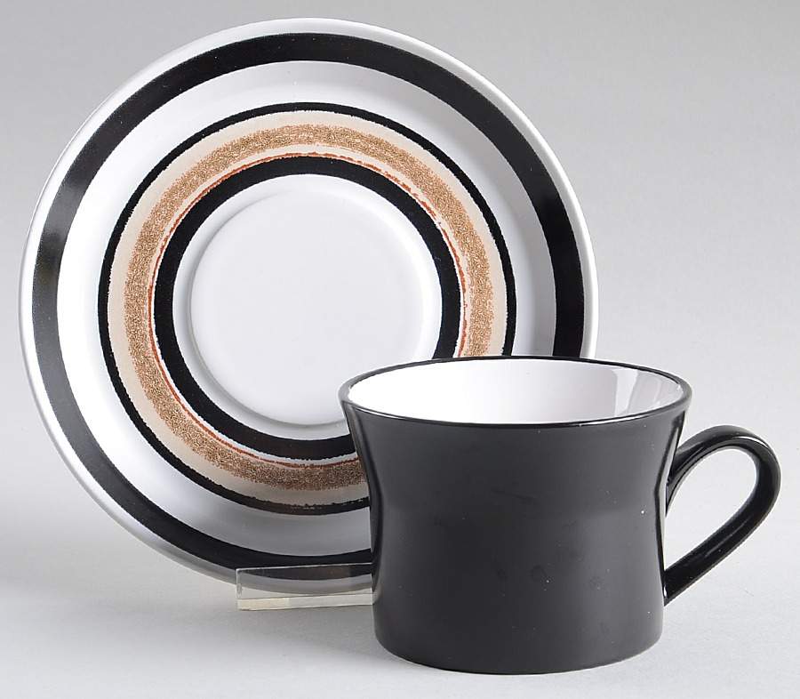 Perspective Flat Cup & Saucer Set by Mikasa-1