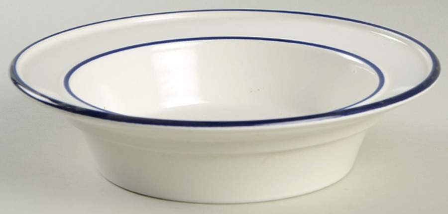 Perspective Navy Blue Rim Soup Bowl by Mikasa-1
