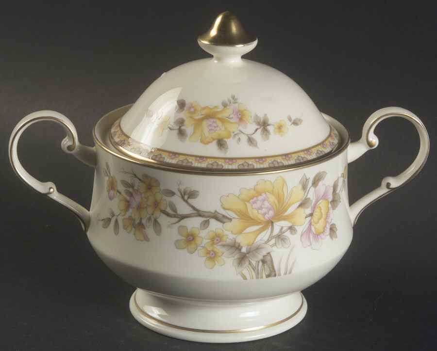 Peking Summer Sugar Bowl & Lid by Mikasa-1