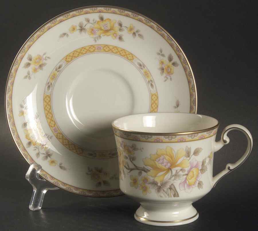 Peking Summer Footed Cup & Saucer Set by Mikasa-1