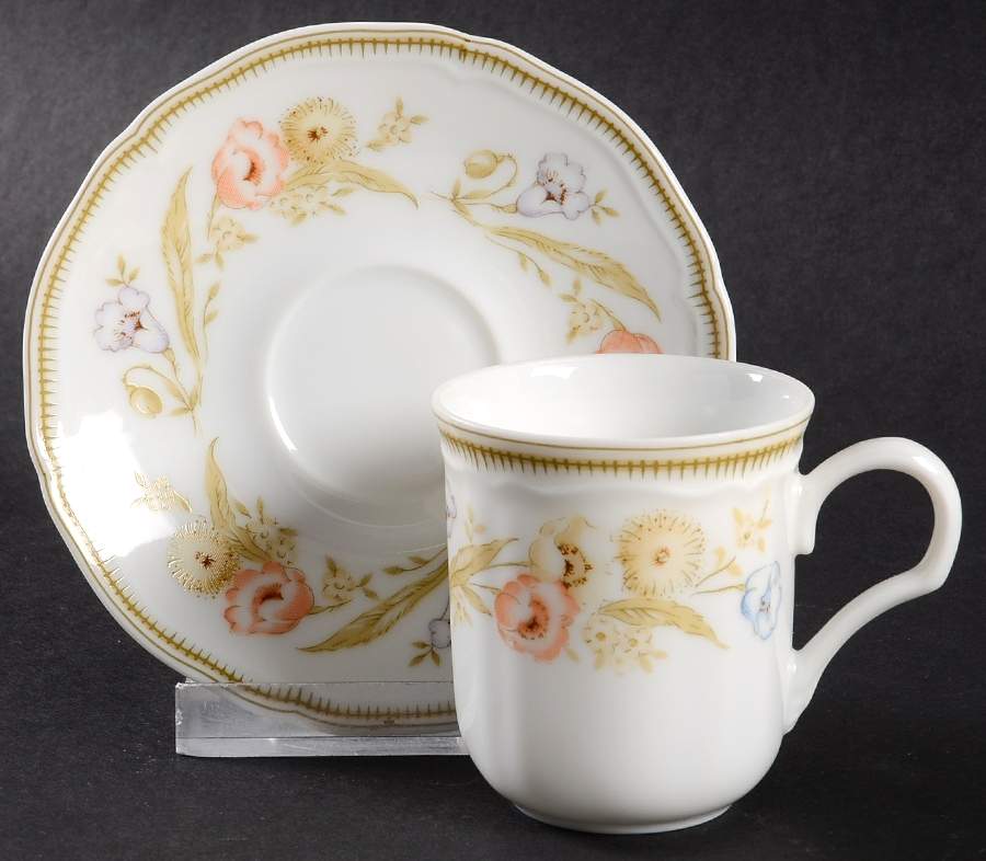 Petite Flat Demitasse Cup & Saucer Set by Mikasa-1