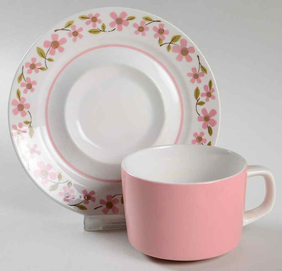 Petals Flat Cup & Saucer Set by Mikasa-1