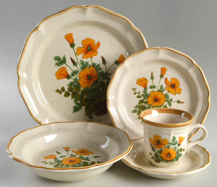 Petunias 5 Piece Place Setting by Mikasa-1