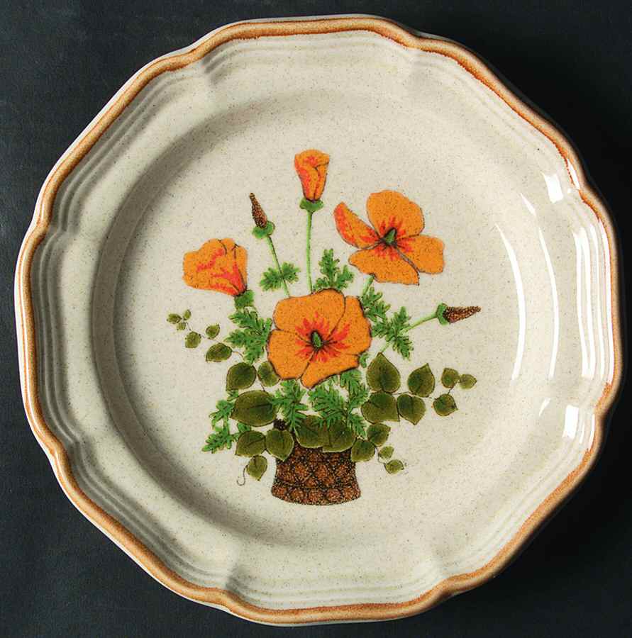 Petunias Salad Plate by Mikasa-1