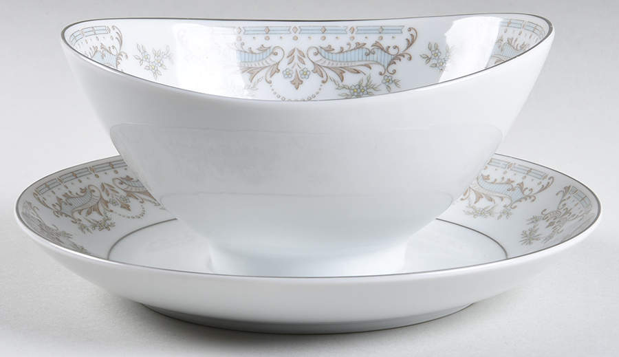 Peyton Gravy Boat with Attached Underplate by Mikasa-1