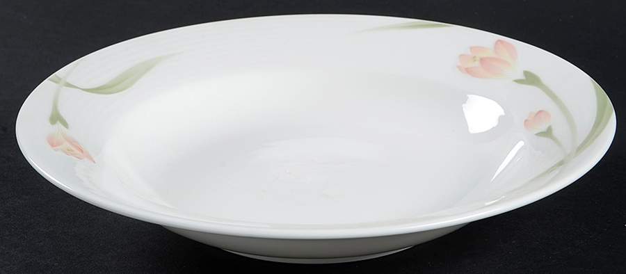 Pink Crocus Rim Soup Bowl by Mikasa-1