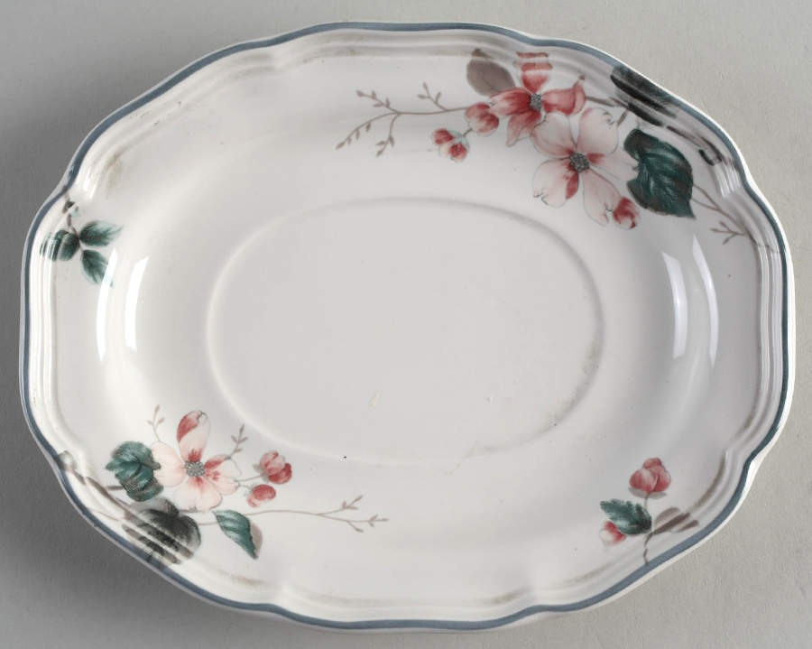 Pink Dogwood Underplate for Gravy Boat by Mikasa-1