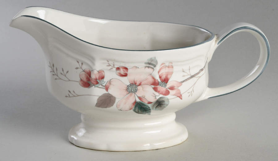 Pink Dogwood Gravy Boat by Mikasa-1