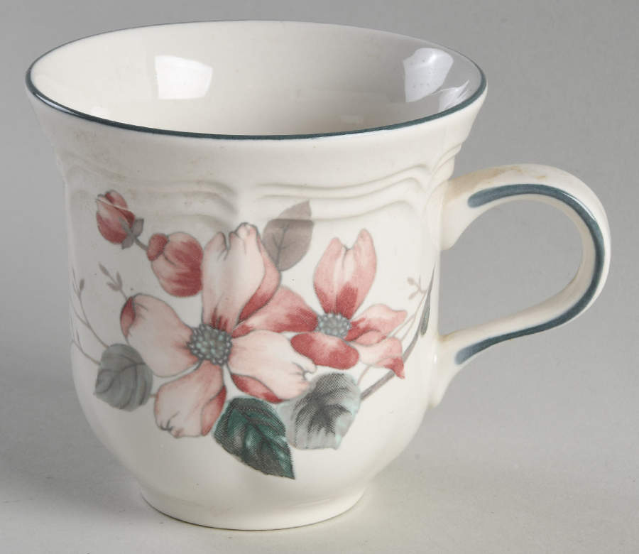 Pink Dogwood Flat Cup by Mikasa-1
