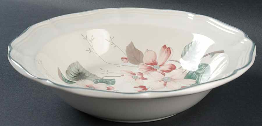 Pink Dogwood 9" Round Vegetable Bowl by Mikasa-1