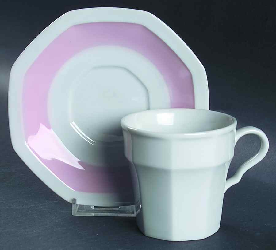 Pink Dawn Flat Cup & Saucer Set by Mikasa-1