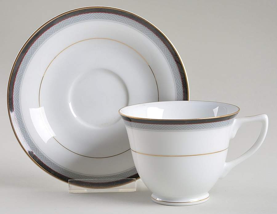 Pierpont Footed Cup & Saucer Set by Mikasa-1