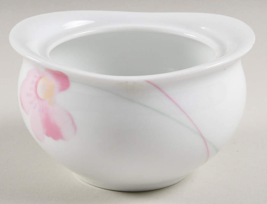 Pink Hibiscus Sugar Bowl No Lid by Mikasa-1