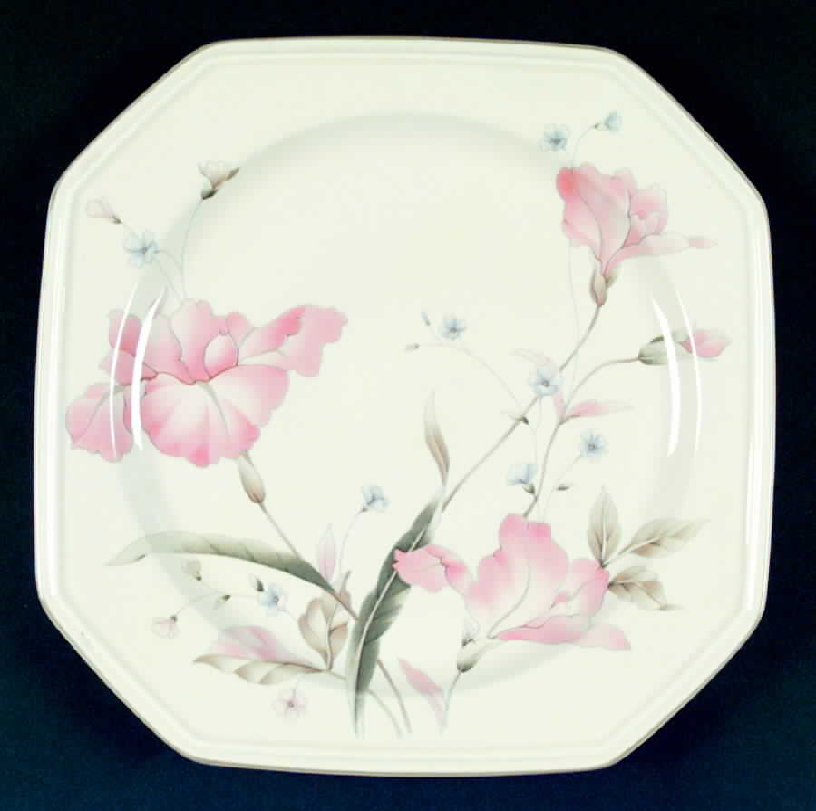 Pink Iris Dinner Plate by Mikasa-1
