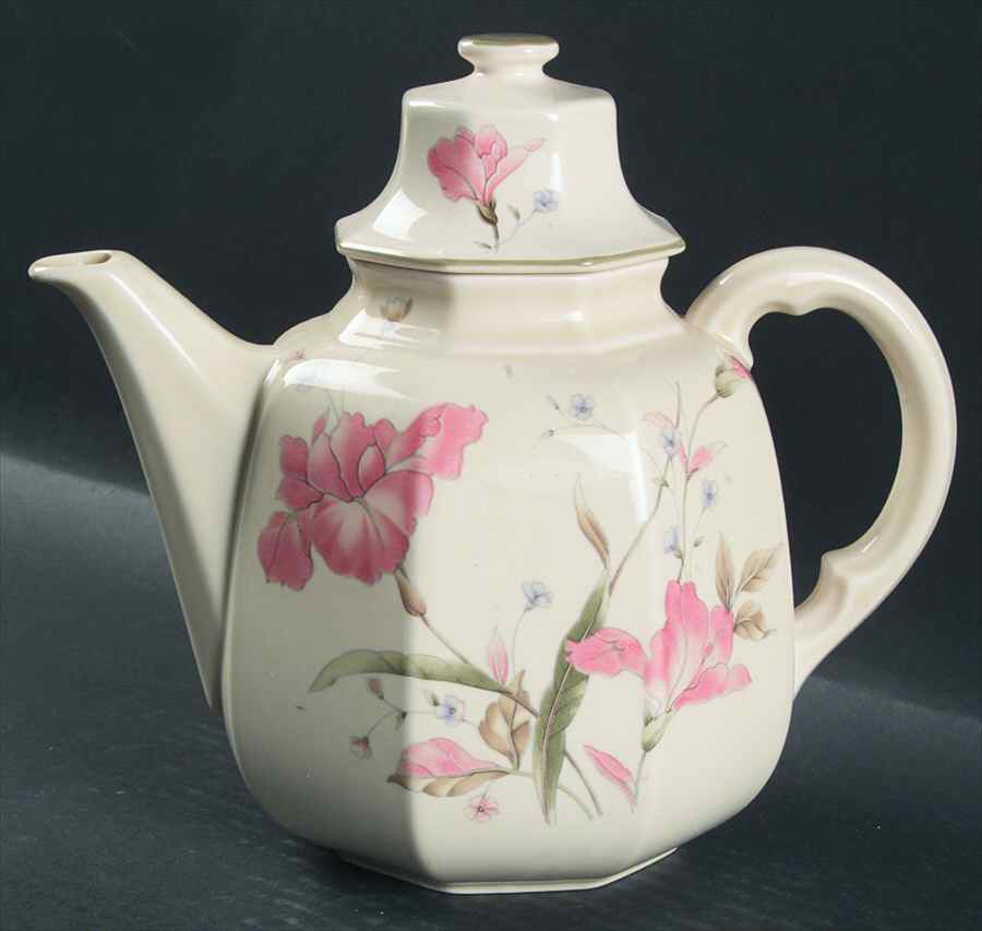 Pink Iris Coffee Pot & Lid by Mikasa-1