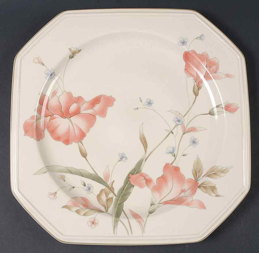 Pink Iris 12" Chop Plate (Round Platter) by Mikasa-1