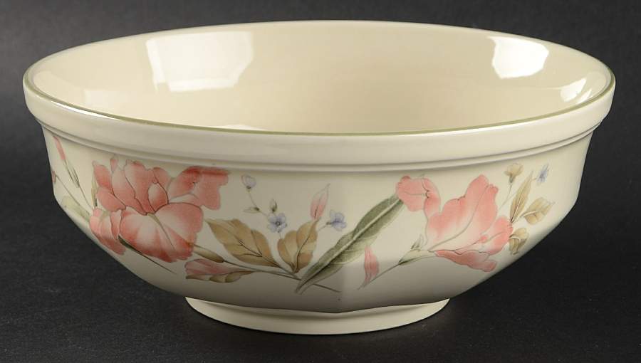 Pink Iris 8" Round Vegetable Bowl by Mikasa-1