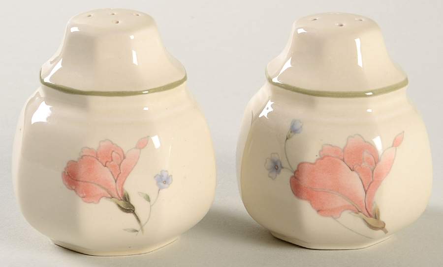 Pink Iris Salt & Pepper Set by Mikasa-1