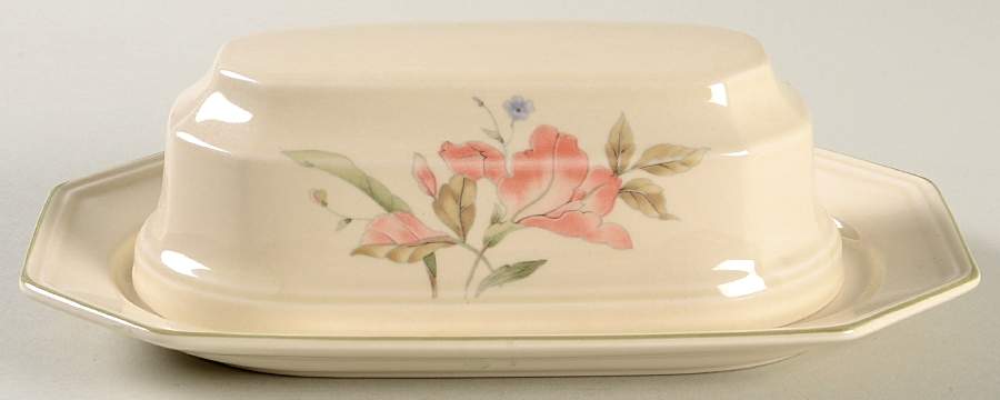 Pink Iris 1/4 Lb Covered Butter by Mikasa-1