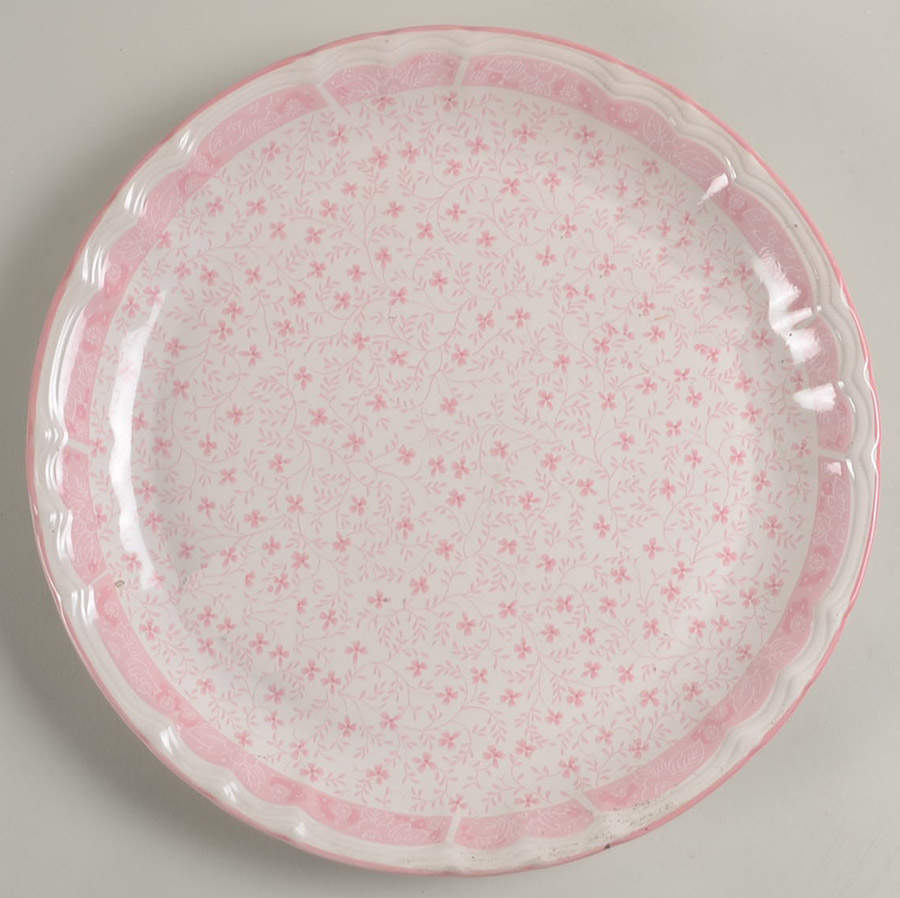 Pink Lace 12" Chop Plate (Round Platter) by Mikasa-1