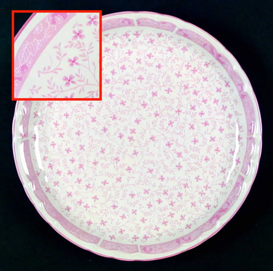 Pink Lace Dinner Plate by Mikasa-1