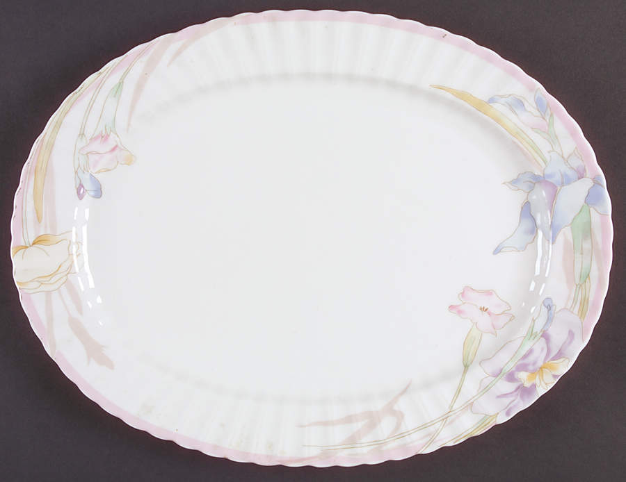 Pink Melody 14" Oval Serving Platter by Mikasa-1