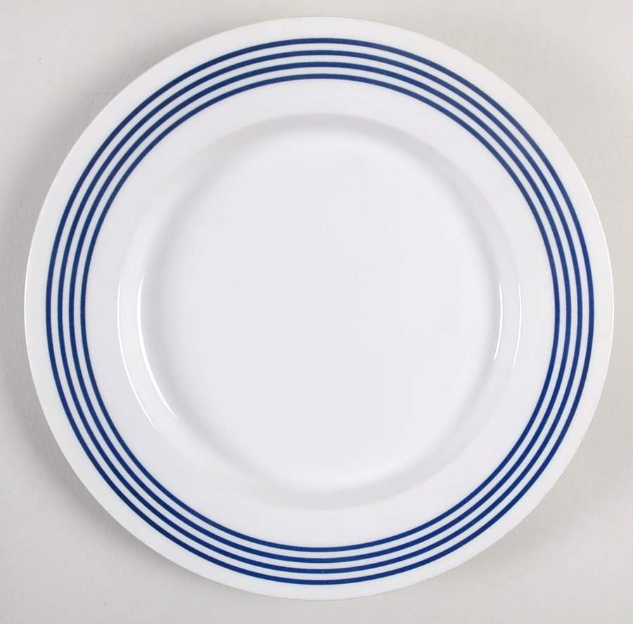 Pinstripe Blue Salad Plate by Mikasa-1