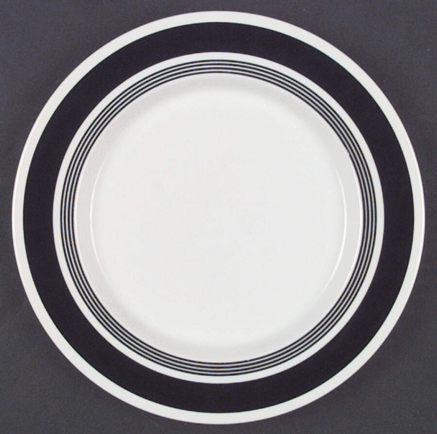 Pinstripe Black Salad Plate by Mikasa-1