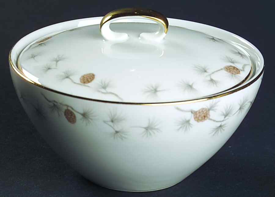 Pine Sugar Bowl & Lid by Mikasa-1