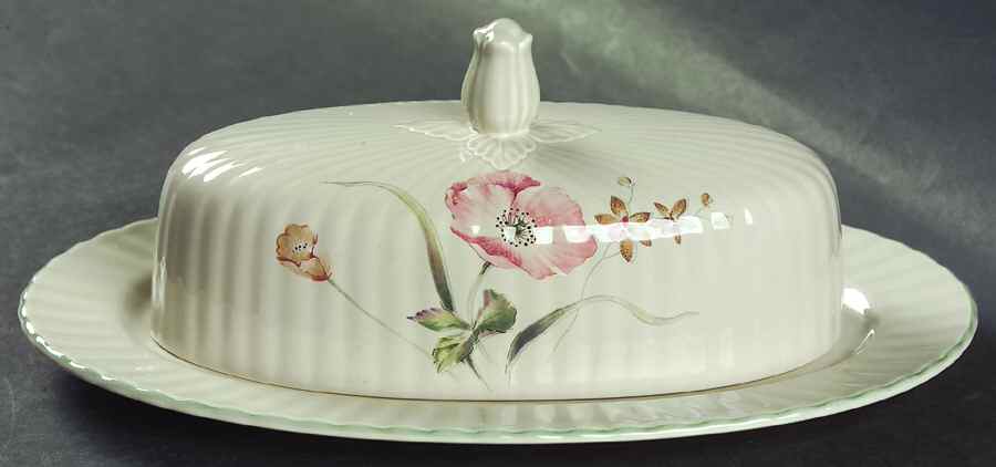 Pink Poppy 1/4 Lb Covered Butter by Mikasa-1