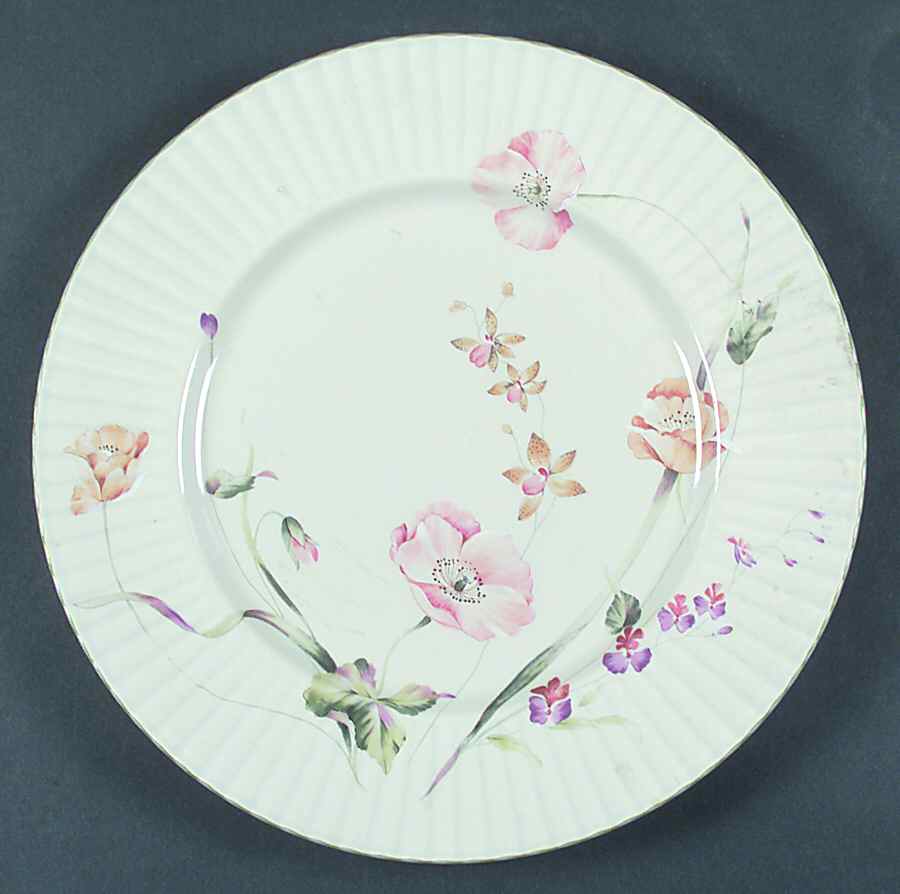 Pink Poppy 12" Chop Plate (Round Platter) by Mikasa-1