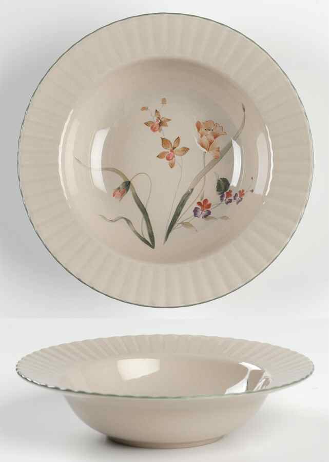 Pink Poppy Rim Fruit/Dessert (Sauce) Bowl by Mikasa-1