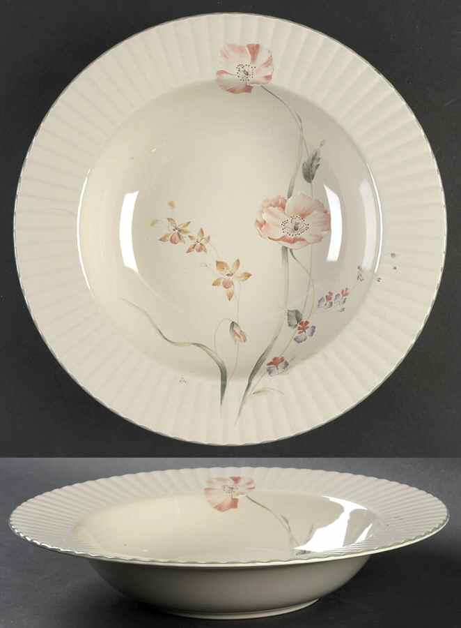 Pink Poppy 11" Round Vegetable Bowl by Mikasa-1