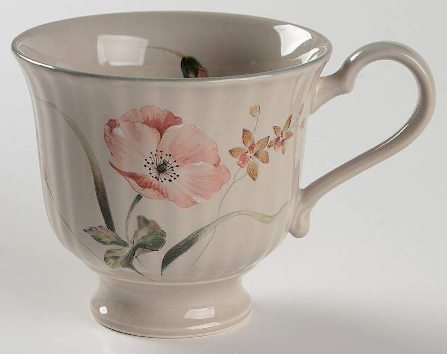 Pink Poppy Footed Cup by Mikasa-1