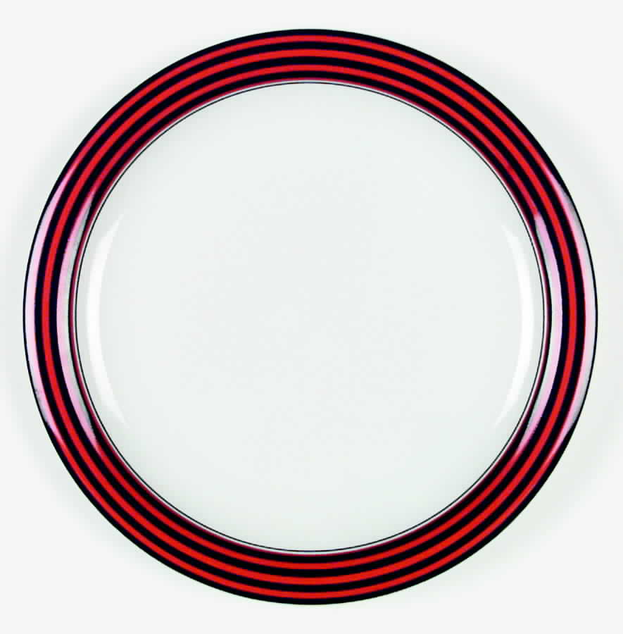 Pipeline Red Dinner Plate by Mikasa-1