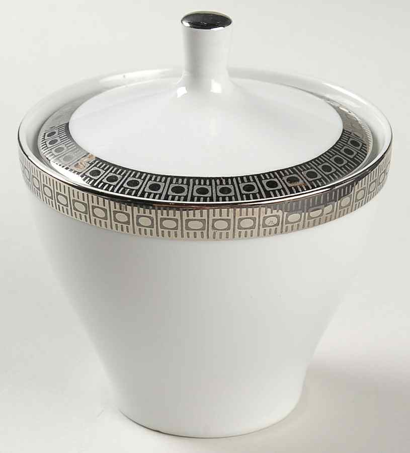 Platina Sugar Bowl & Lid by Mikasa-1