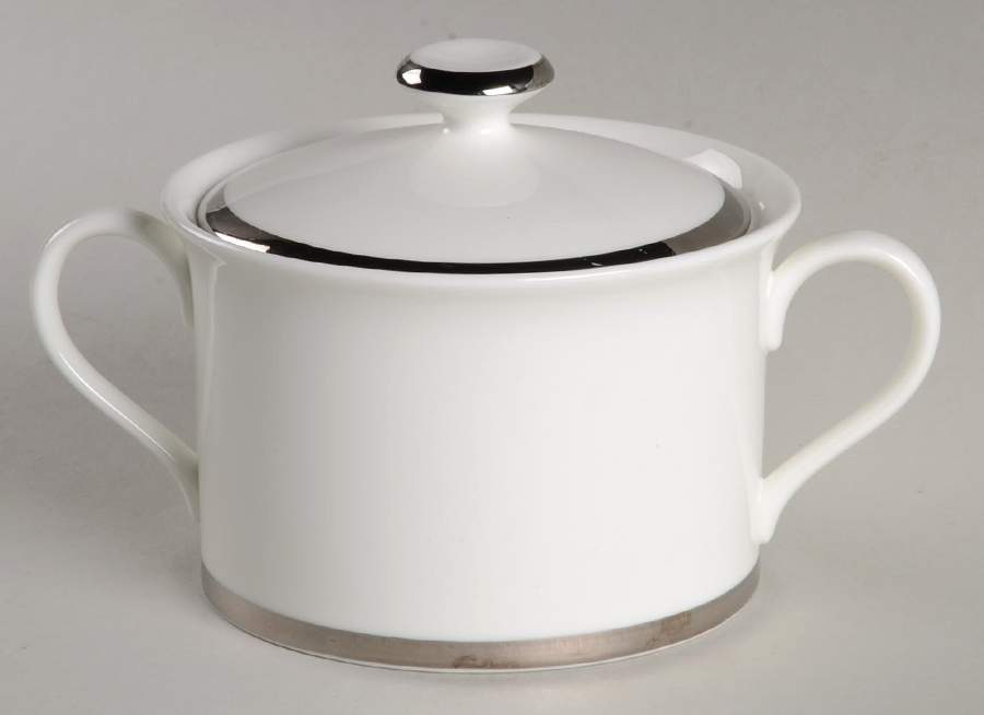 Platinum Sugar Bowl & Lid by Mikasa-1