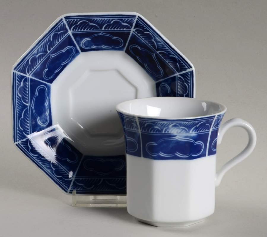Plum Blossom Flat Cup & Saucer Set by Mikasa-1